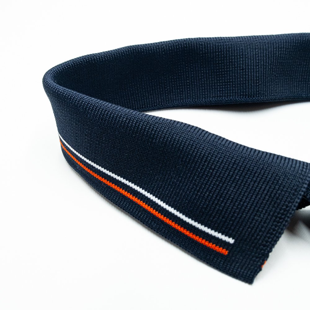 Custom Eco-friendly 98% cotton 2% spandex Stripe rib knit collar, neckline knit rib