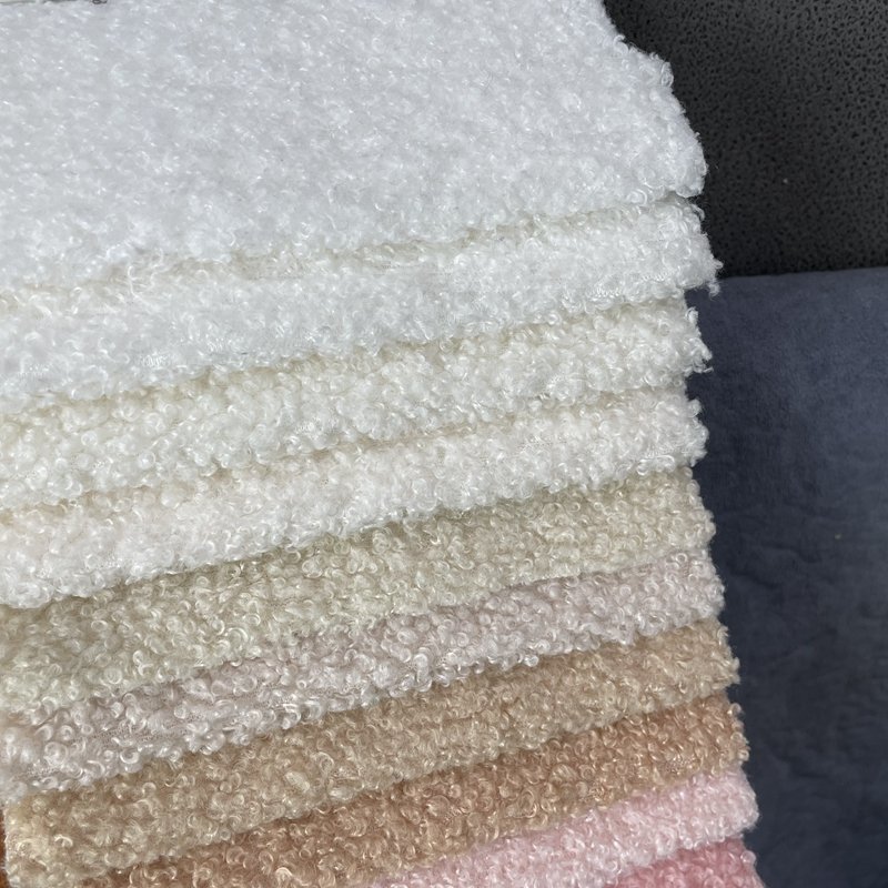 Textile Fabrics Thick Teddy Fleece fabric Loops Curly Velvet Boucle Sofa fabric Home Textiles