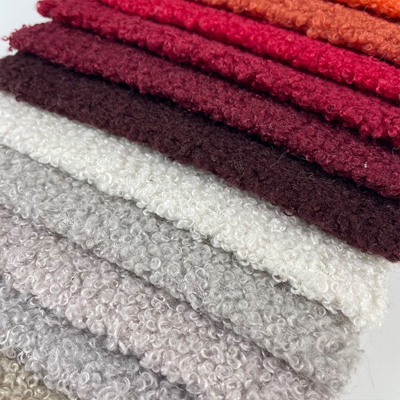 Textile Fabrics Thick Teddy Fleece fabric Loops Curly Velvet Boucle Sofa fabric Home Textiles