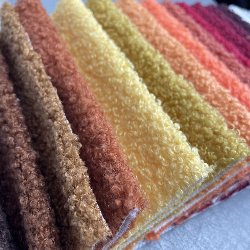 Textile Fabrics Thick Teddy Fleece fabric Loops Curly Velvet Boucle Sofa fabric Home Textiles