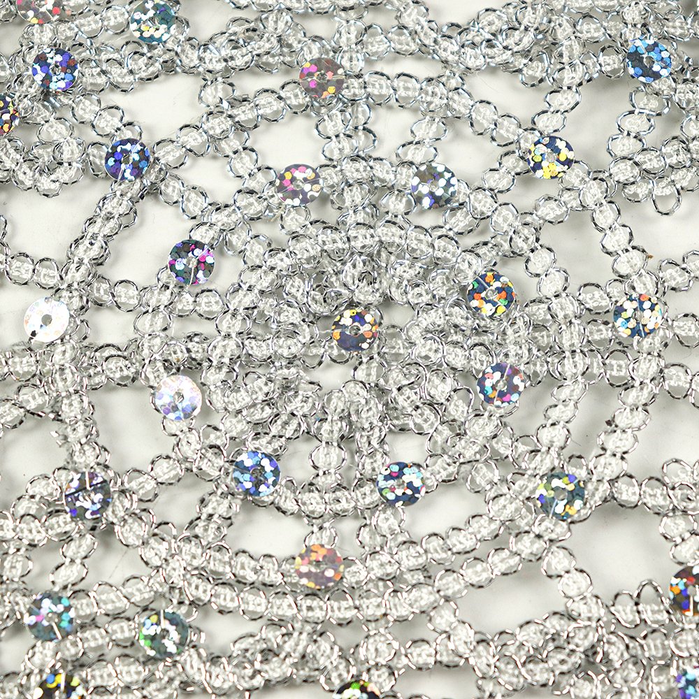 New arrival low price embroidery mesh sequin fabric hollow 100% polyester embroidery 3d flower lace fabric for luxury dress