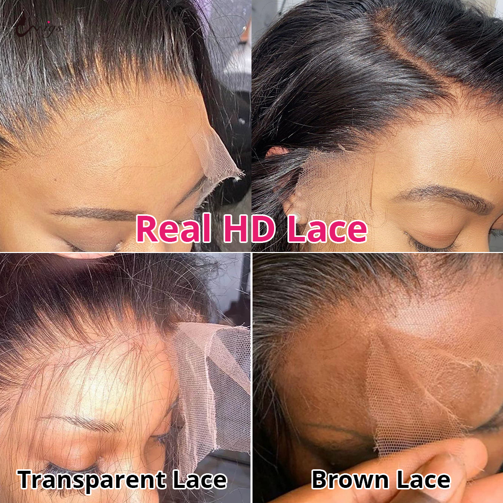 Best Quality Cuticle Aligned Thin Transparent HD Lace Frontal/Closure, Pre Plucked 13x6 Virgin Transparent Swiss HD Lace Frontal