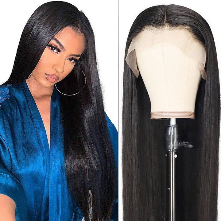 Wholesale Top Grade Natural Color Brazilian Lace Front Human Hair Wigs Pre Plucked 13x4 /4x4 Lace Frontal Wig For Women