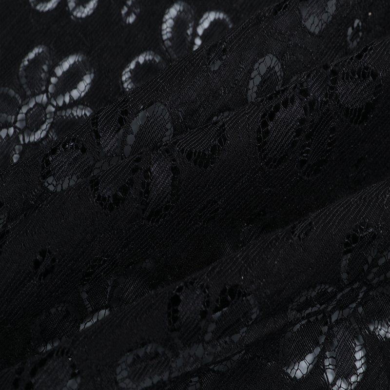 Factory Supplier Nylon Polyester Floral Lace Fabric for Women Dress