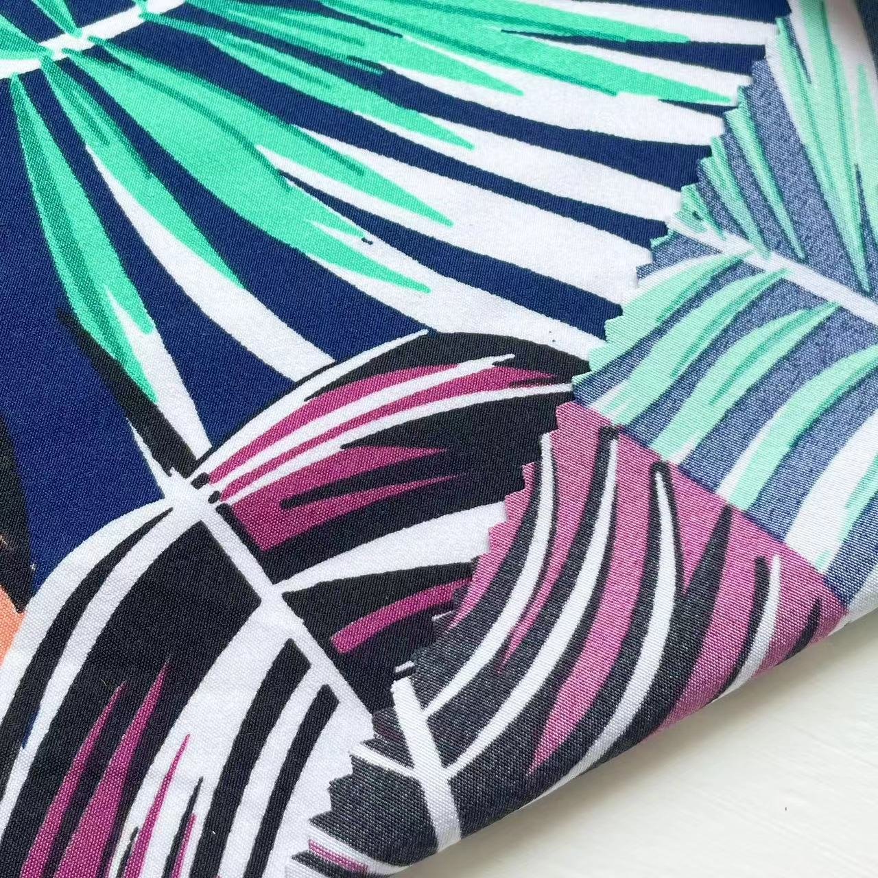 Manufacturers direct stock four way stretch printed woven fabric for dresses, shirts and other women's clothes