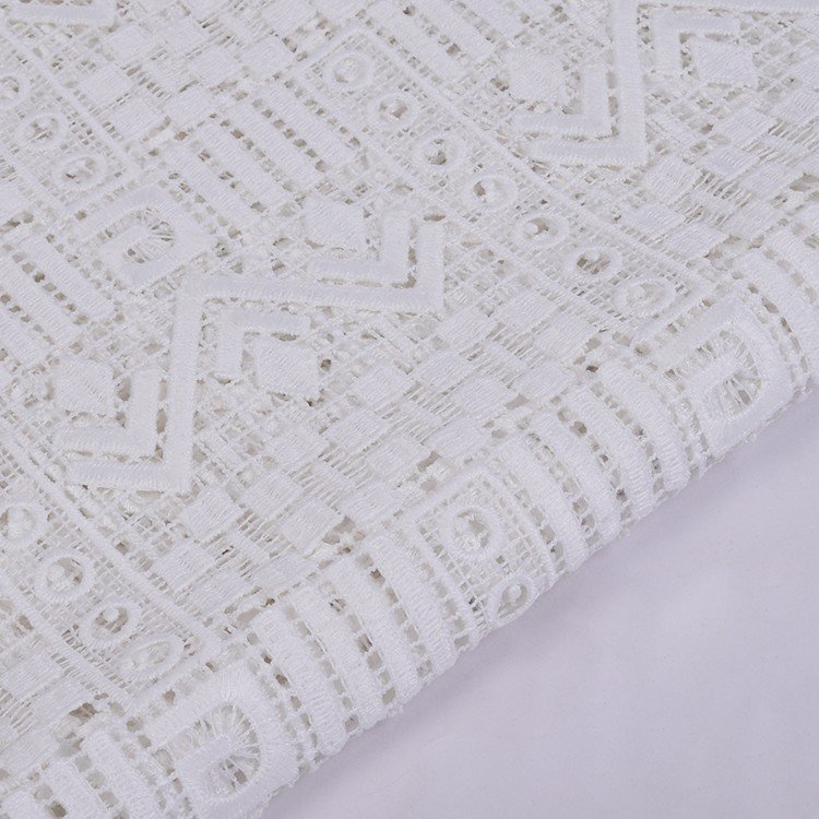 HA-16111 Fashion chemical lace embroidery decorative polyester embroidery lace fabric