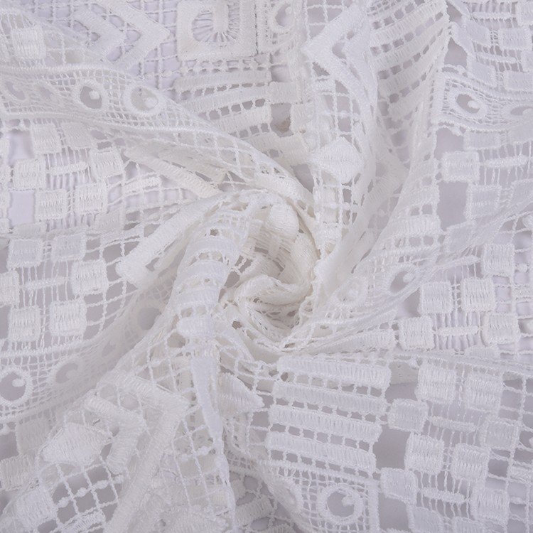 HA-16111 Fashion chemical lace embroidery decorative polyester embroidery lace fabric