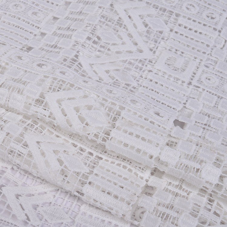 HA-16111 Fashion chemical lace embroidery decorative polyester embroidery lace fabric
