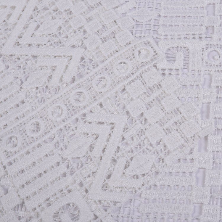 HA-16111 Fashion chemical lace embroidery decorative polyester embroidery lace fabric