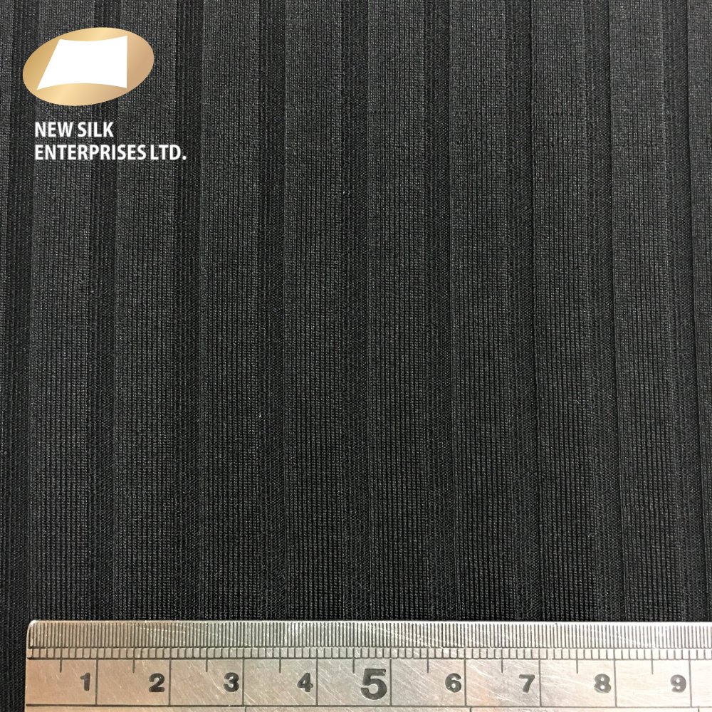93 polyester 7 elastane spandex knitted rib fabric for collar