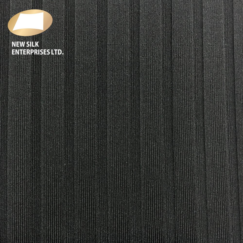 93 polyester 7 elastane spandex knitted rib fabric for collar