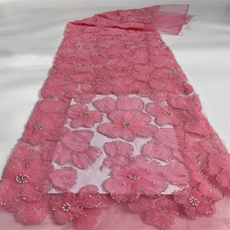 New multi-color disc flower embroidery fabric bead beads wedding dress fabric bead tube embroidery