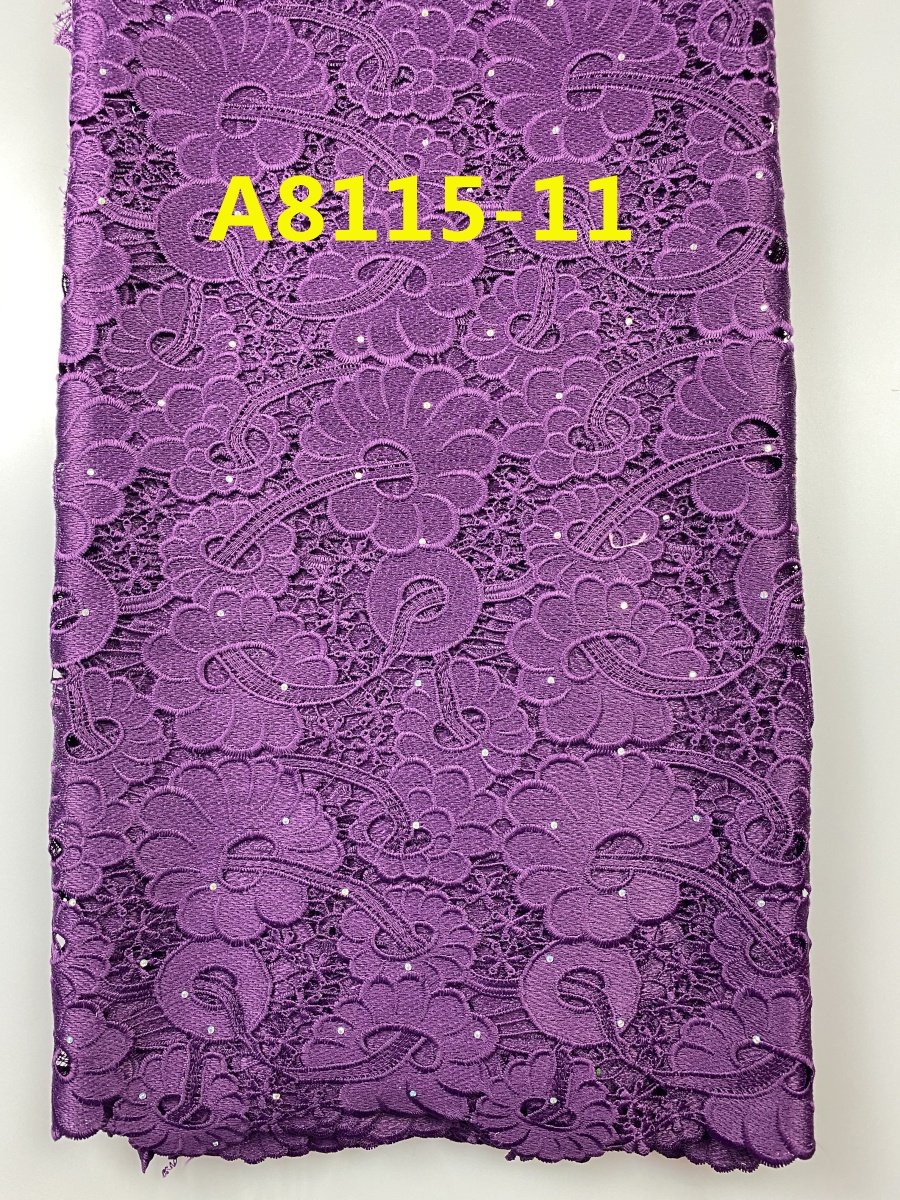 ACI New Heavy Chemical Guipure Lace Fabric Nigeria African Cord Lace Fabric 5 Yards/Piece For Wedding Dress