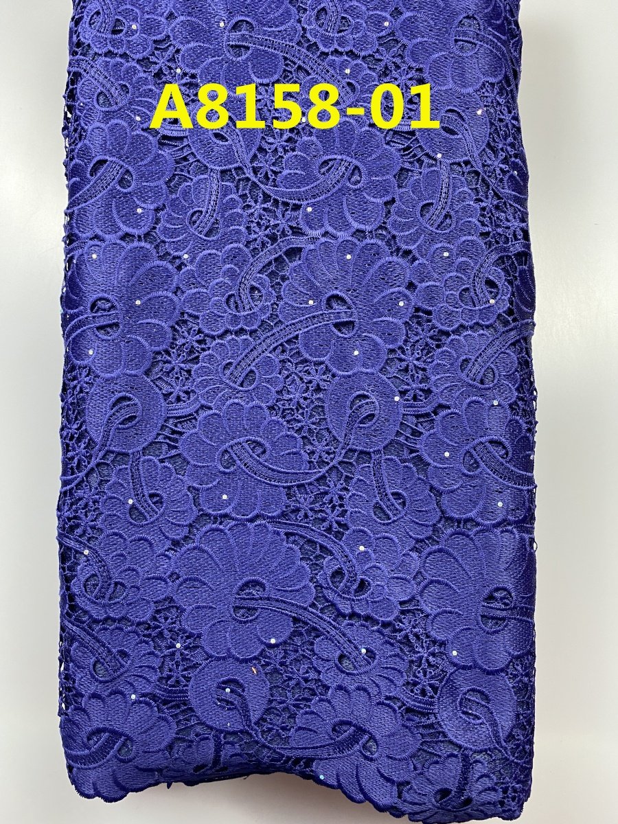 ACI New Heavy Chemical Guipure Lace Fabric Nigeria African Cord Lace Fabric 5 Yards/Piece For Wedding Dress