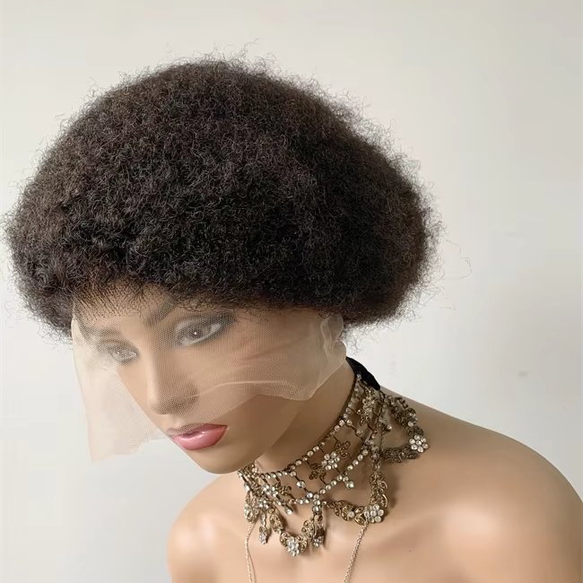 DX174 bulk braid full lace short afro puff kinky curl hair braids for black women single box braiding human hairpieces africa