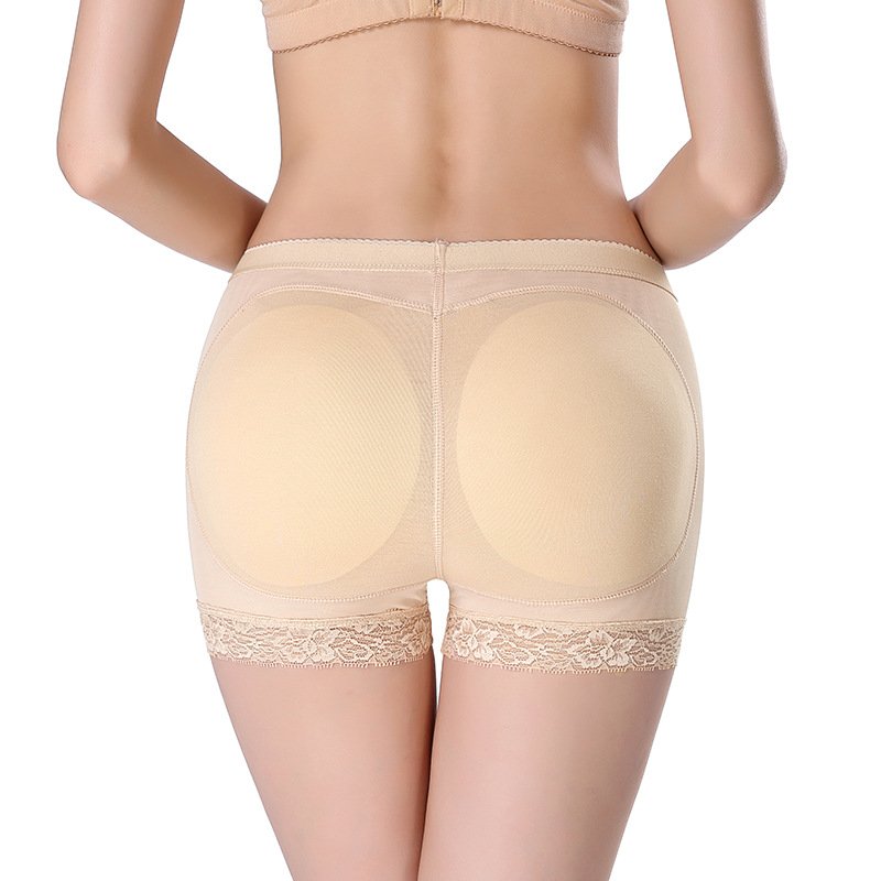 women high waist padded panty tummy control butt lifter sexy lady butt enhancer slimming shapewear panty with lace trim