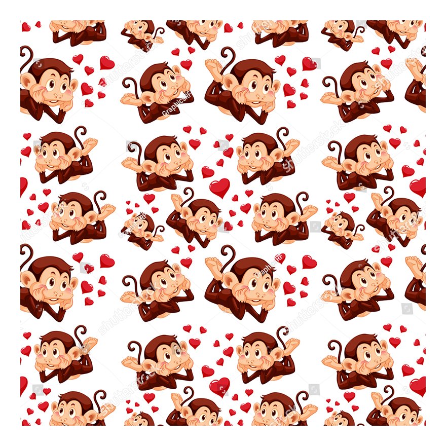 The factory outlet cute monkey cartoon digital vibrant color design custom printed rib fabric 2x2 rib knit fabric for garment