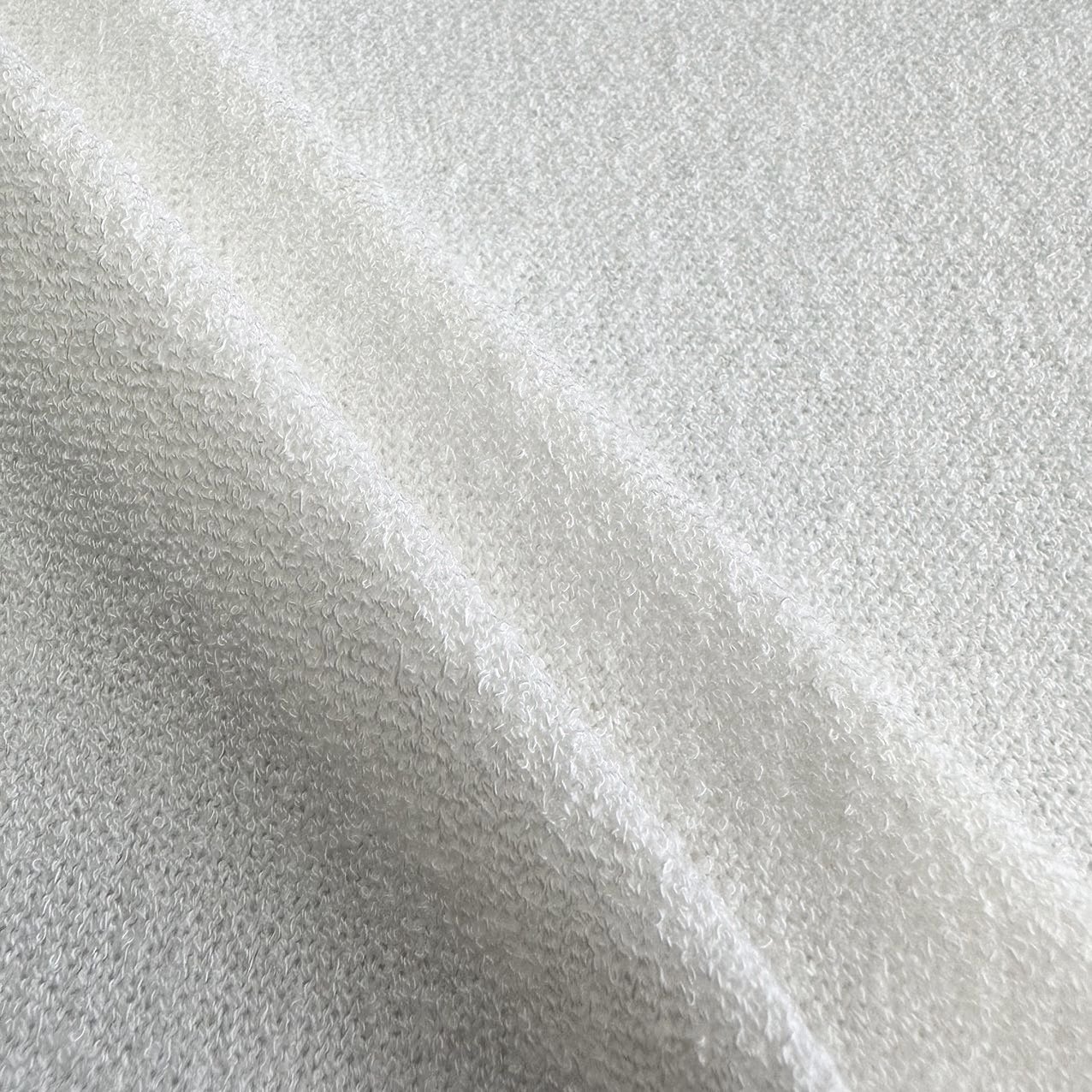 Low MOQ Rayon Polyester Spandex coarse knit fabric plain dyed loop yarn hacci fabric for women sweater