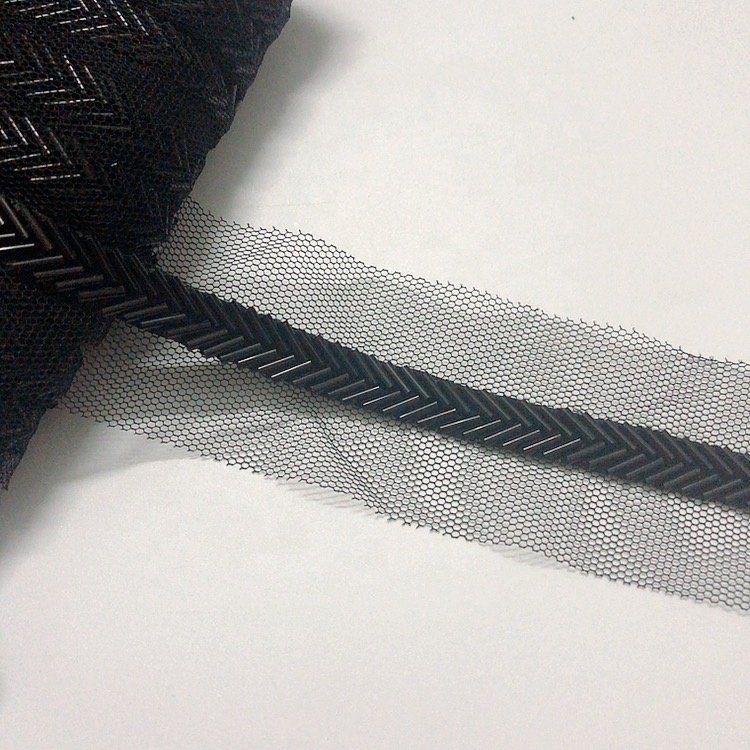 Multi colors sew on mesh lace beaded trim DIY garment accessories LT0334B