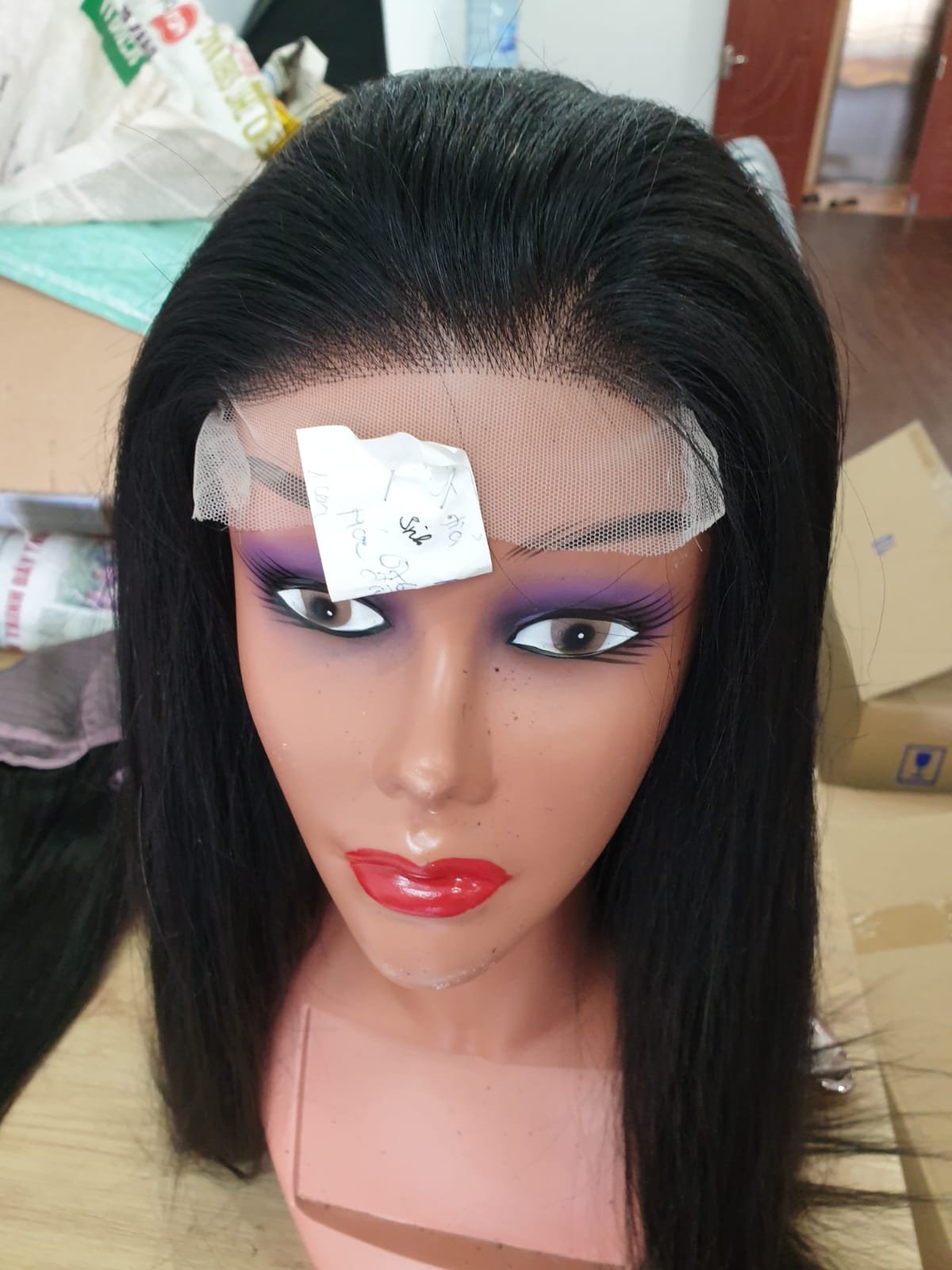 Human Hair Wigs Black Hair Wig 130 150 density HD Lace Pre Plucked Frontal Lace Wig for Black Hot Selling With Wholesale price