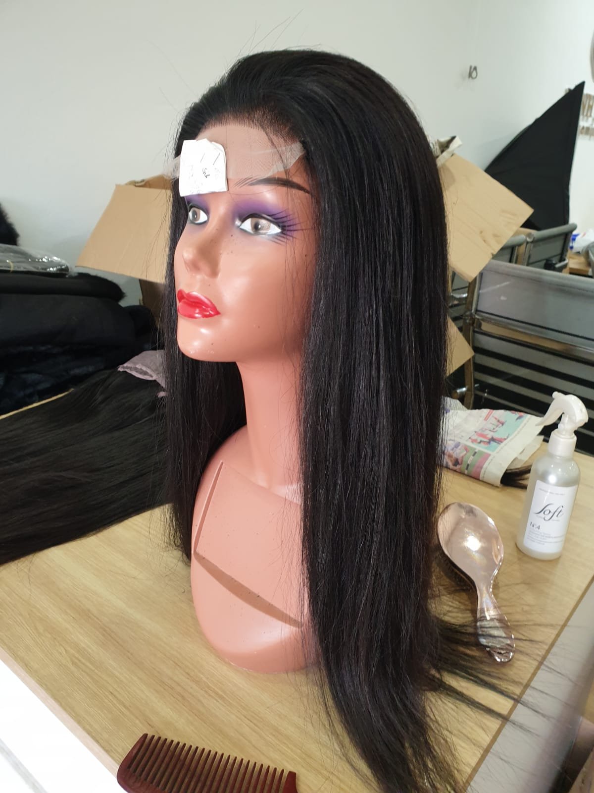Human Hair Wigs Black Hair Wig 130 150 density HD Lace Pre Plucked Frontal Lace Wig for Black Hot Selling With Wholesale price