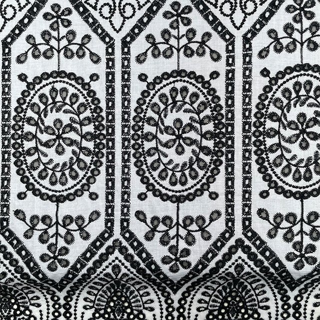 TUTON Top Quality Custom Wholesale TC Cotton French Guipure Lace Embroidery Fabric For Dress