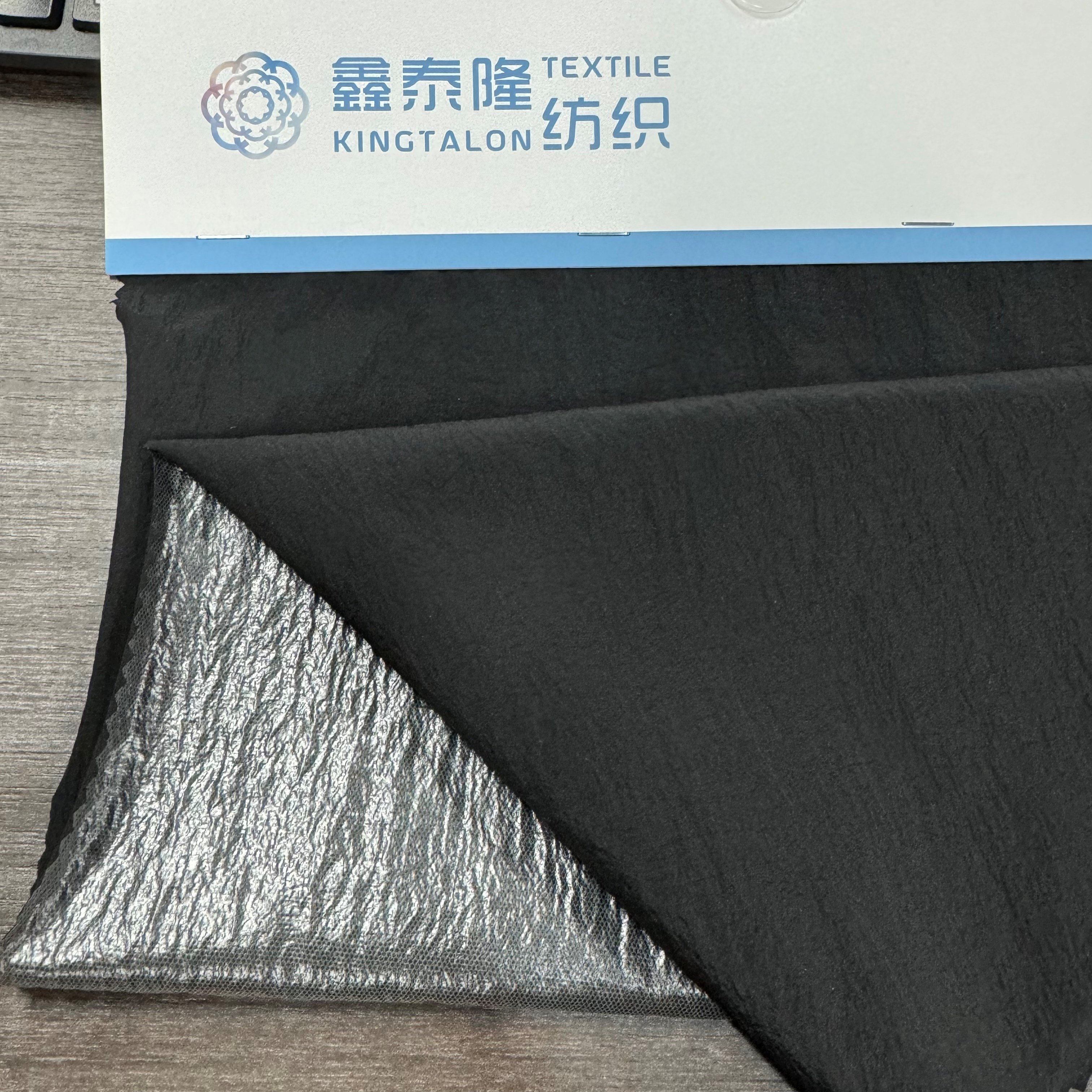 (40D*40D)*20D NYLON TAFFETA TASLON CRINKLE SHINY FABRIC FOR WINTER JACKET RECYCLED/ECO- FABRIC FOR DOWNJACKET