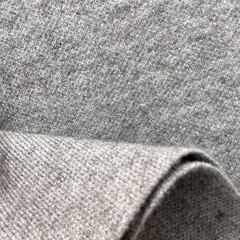 OEM/ODM Spring Autumn Casual Solid Grey Long Sleeve Round Neck Minimalism Standard Knitted Sweater Dress for Women