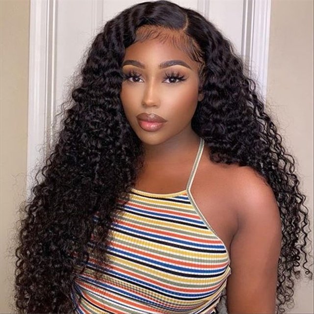 Wholesale Cheap Raw Indian Virgin Kinky Curly Human Hair Lace Frontal Wig Natural Human Hair Lace Front Wig