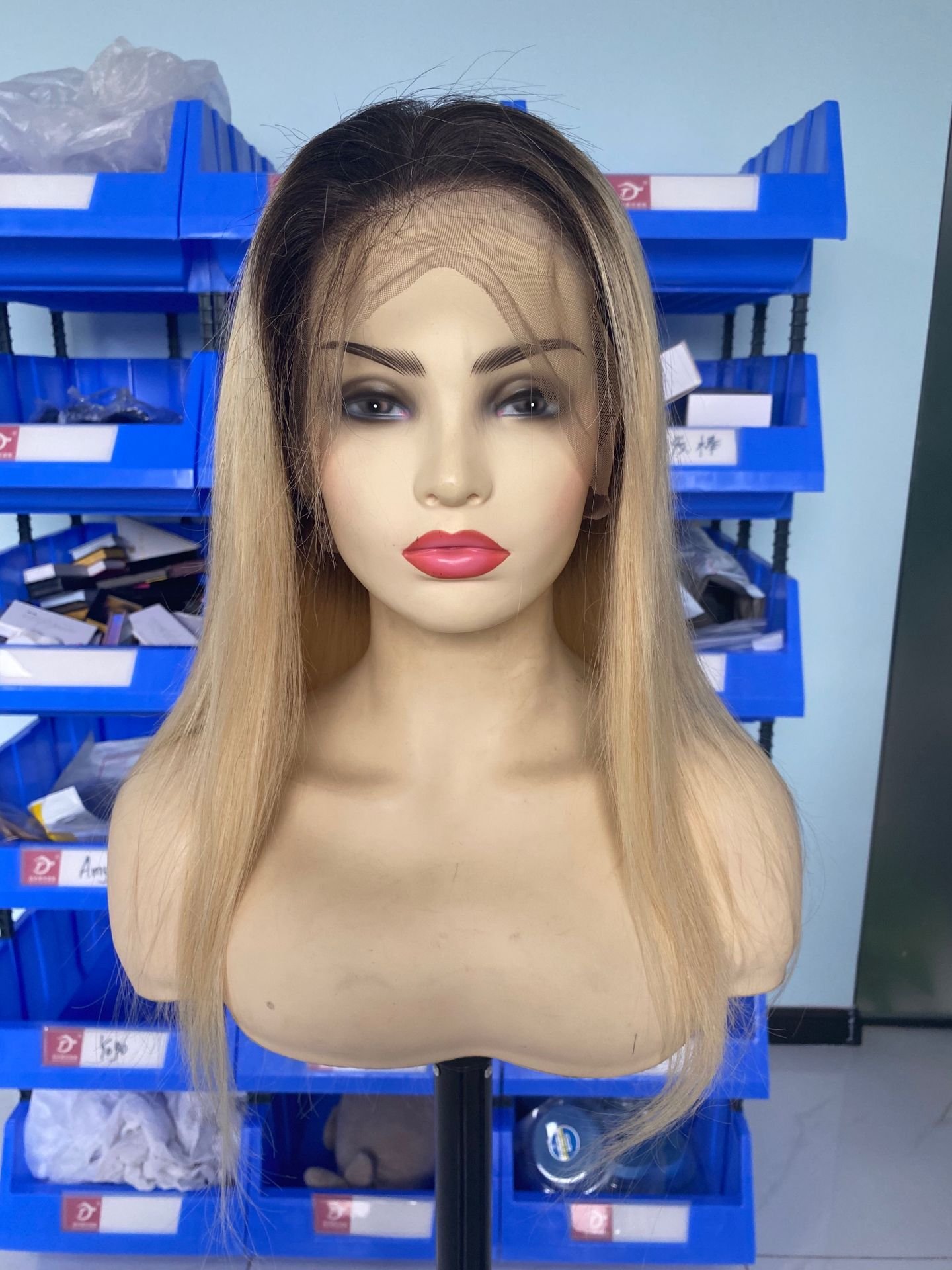 Made Cheap Price Small Knots Full Lace Wigs New Arrival Korea Large in Stock 10inch to 20inch Long INDIAN Hair Swiss Lace 1 PC