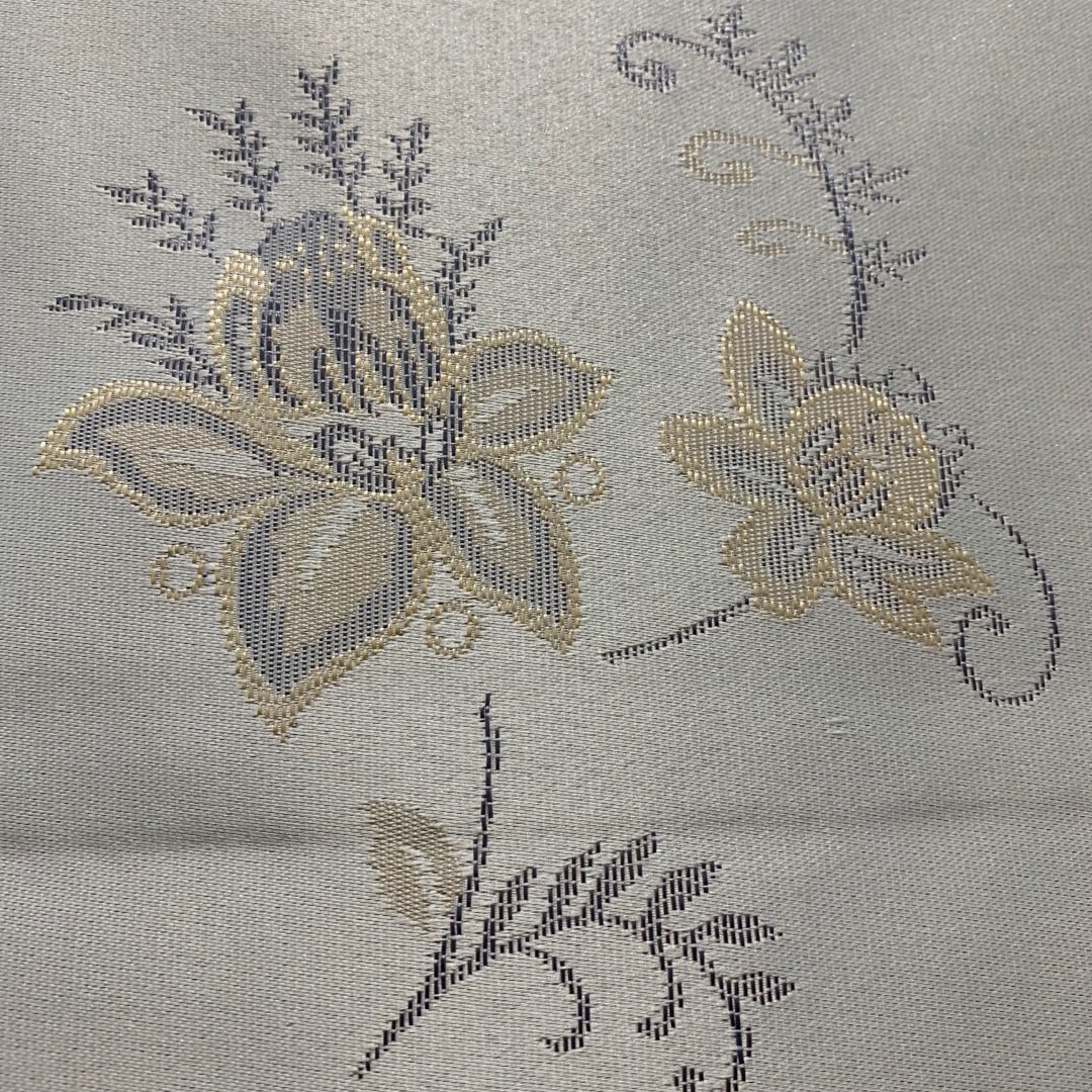50% Polypropylene 50% polyester woven floral pattern mattress fabric