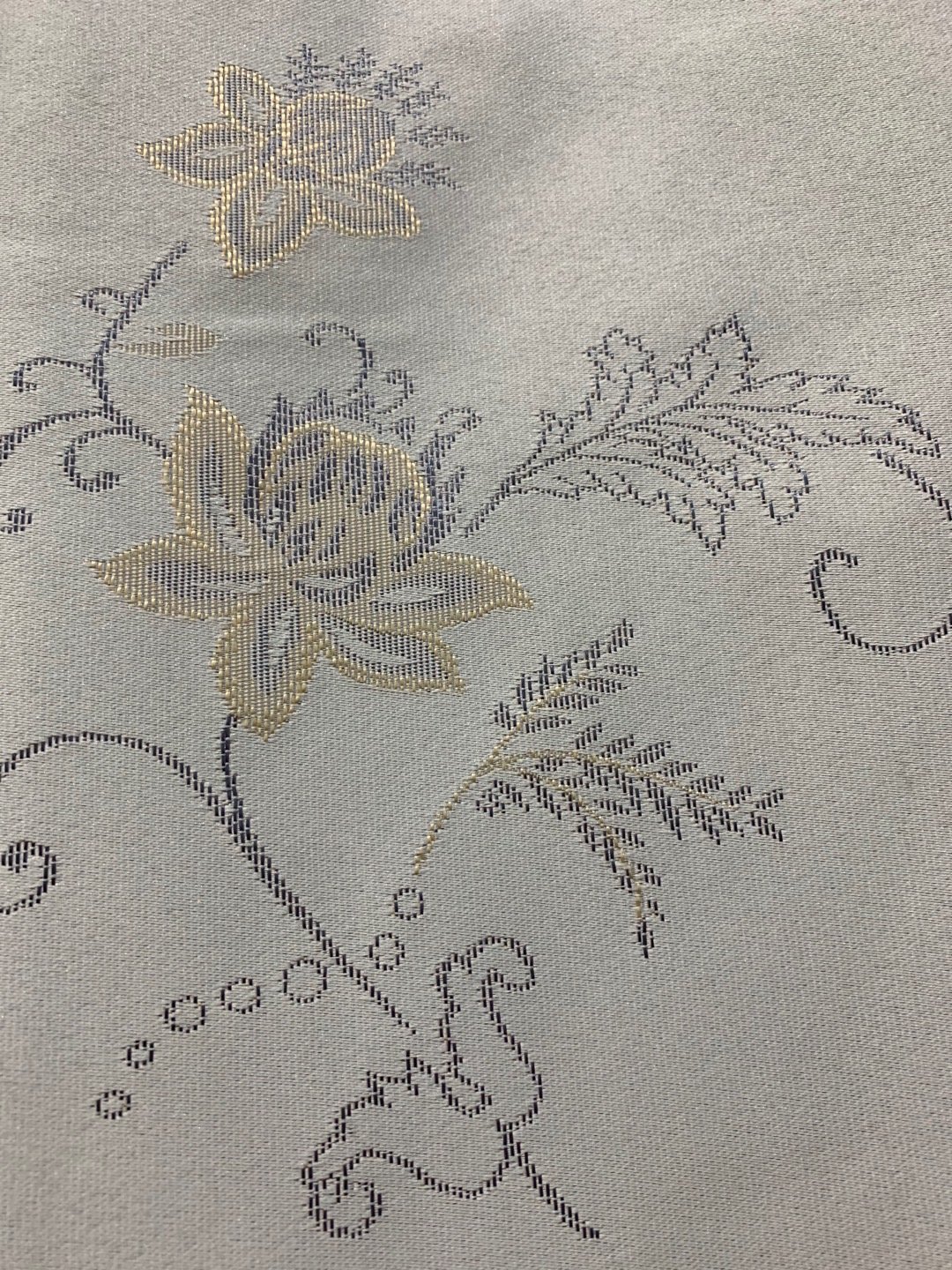 50% Polypropylene 50% polyester woven floral pattern mattress fabric