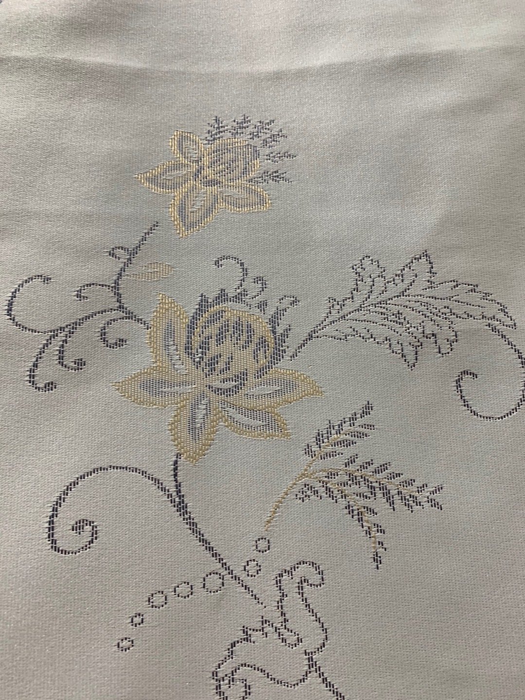 50% Polypropylene 50% polyester woven floral pattern mattress fabric