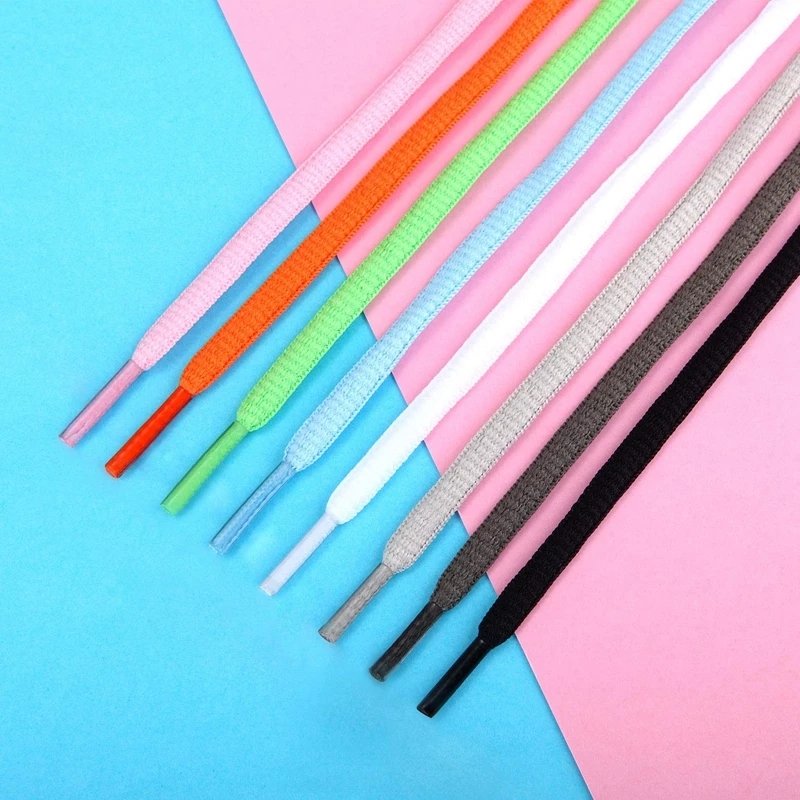 7MM Round Shoelaces Colorful Hiking Sneakers Shoelace Black Shoe Laces Fits All Shoes Fashion Sport Boots Laces Shoestrings