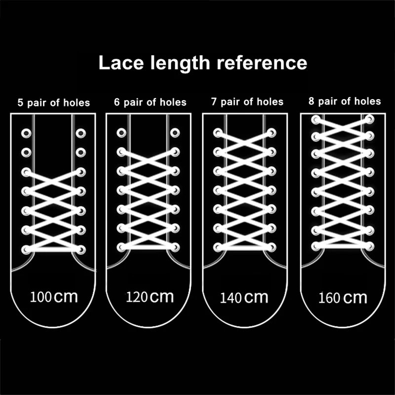 7MM Round Shoelaces Colorful Hiking Sneakers Shoelace Black Shoe Laces Fits All Shoes Fashion Sport Boots Laces Shoestrings