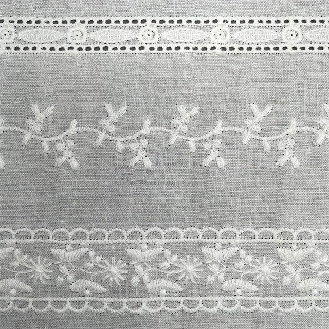 TUTON Top Quality TC Cotton French Beaded Lace Embroidery Fabric For Dress