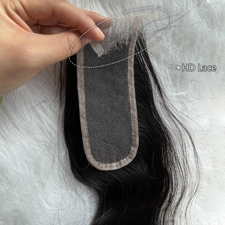 Evia 2X6 Body Wave Skinlike Real HD Lace Closure HD Lace human hair
