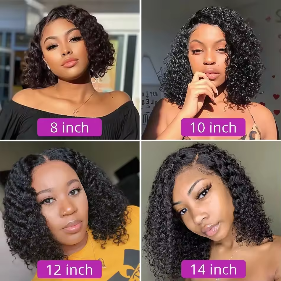 Perruques Naturel Cheveux Humain Wave Curly Short Bob Wigs Brazilian Hair Human Hair Wig Hd Lace Frontal Wigs For Black Women