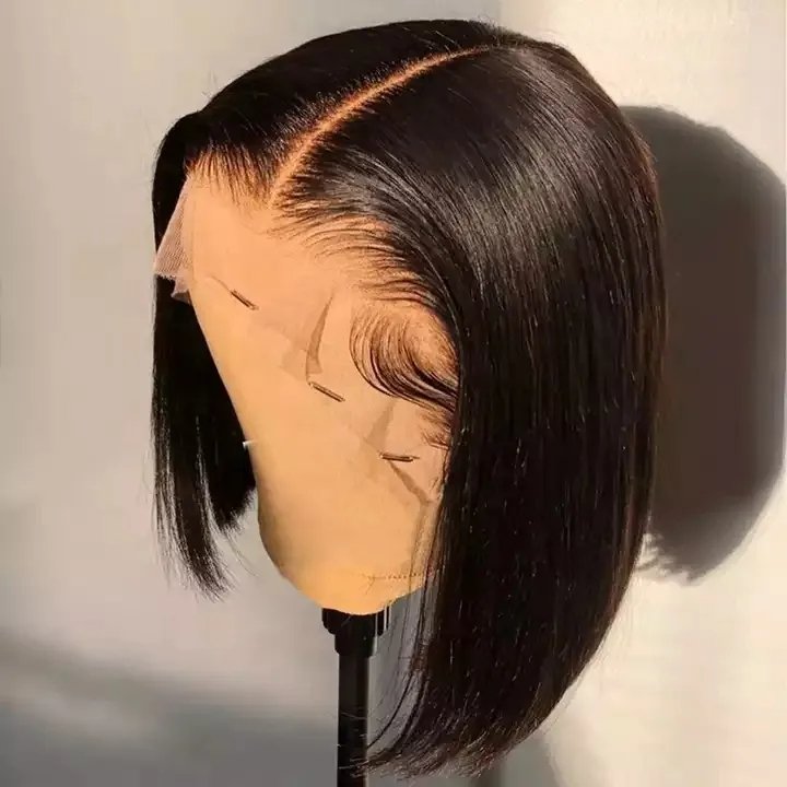Short Bob Wig Orange Ginger Lace Front Wigs For Black Women Brazilian Human Hair Colored Wig Bob
