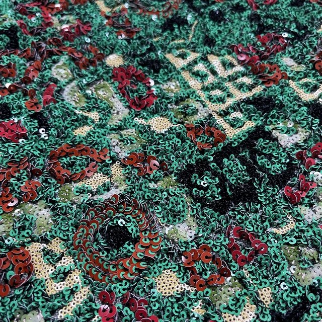 embroidery fabrics 3D wholesale floral sequin tulle Italian style luxury fabrics for design dress
