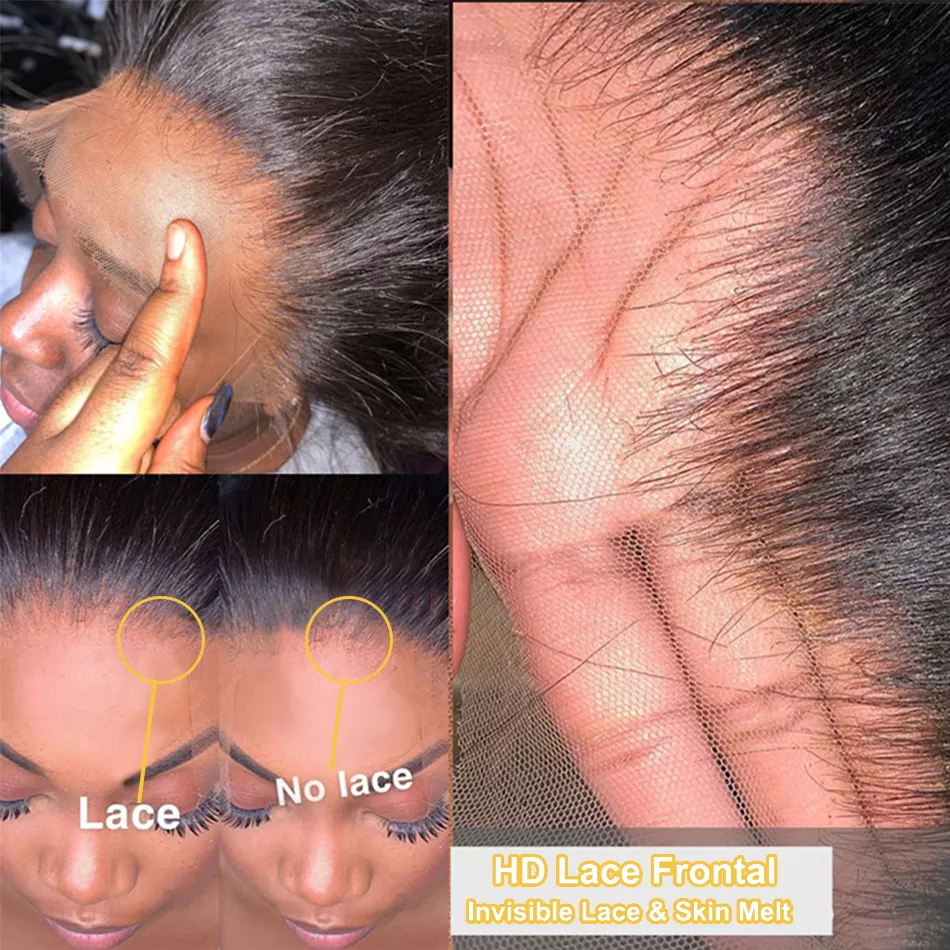 30 40Inch Natural Swiss HD Transparent Lace Frontal Wig,Brazilian 100% Human Hair Vendors Body Wave Lace front Wigs