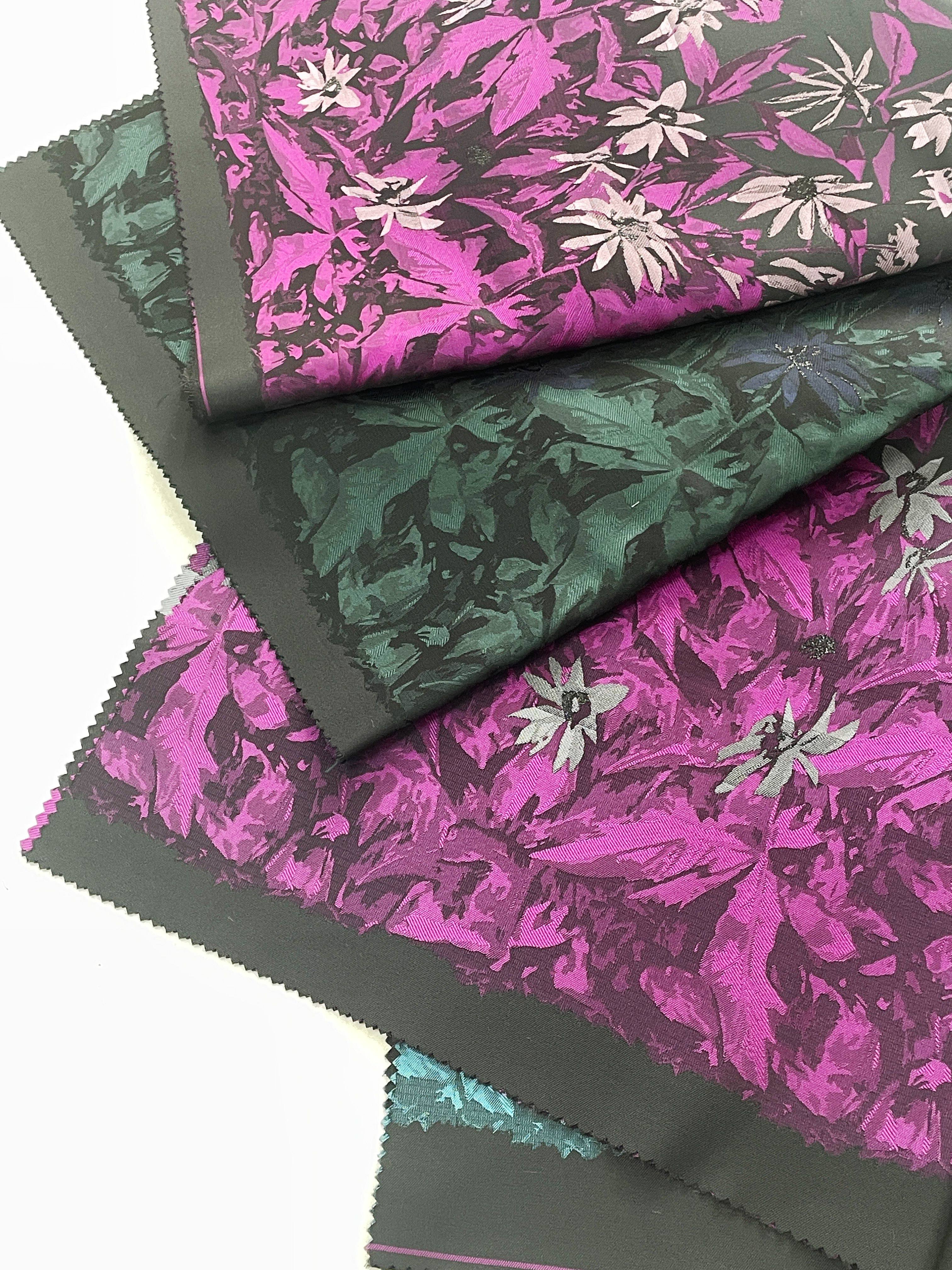 High Quality New Fashion Yarn-dyed Position Flower Woven Abaya Jacquard fabric Luxury Jacquard fabric Brocade fabric For Garment