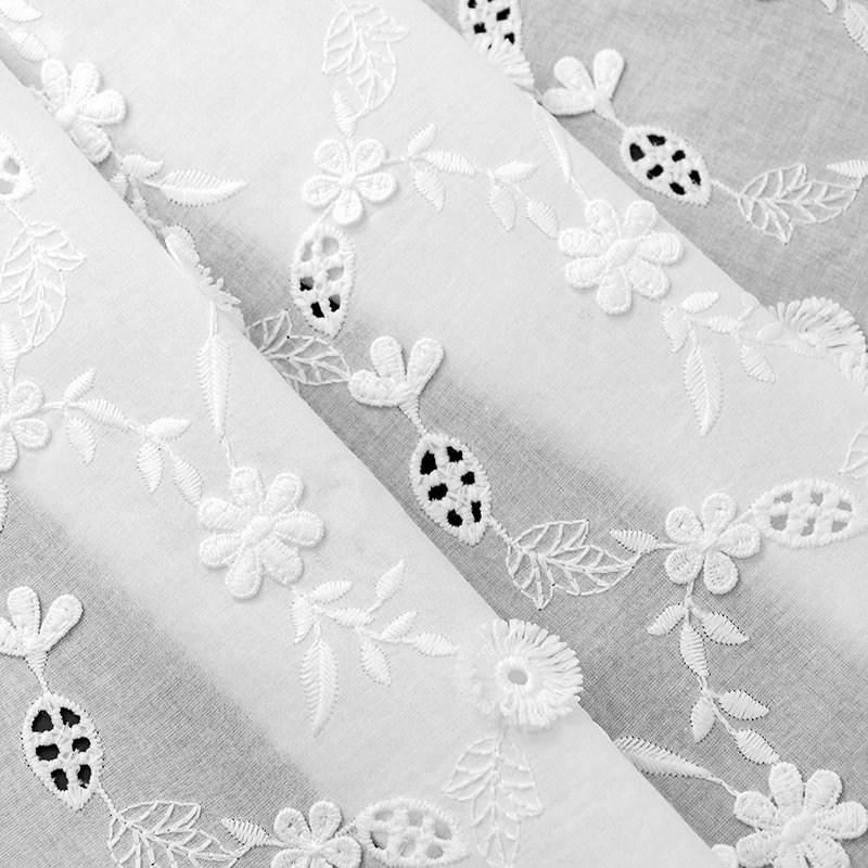 High Quality Recycled Embroidery Fabric Lace Material 3D Fabric