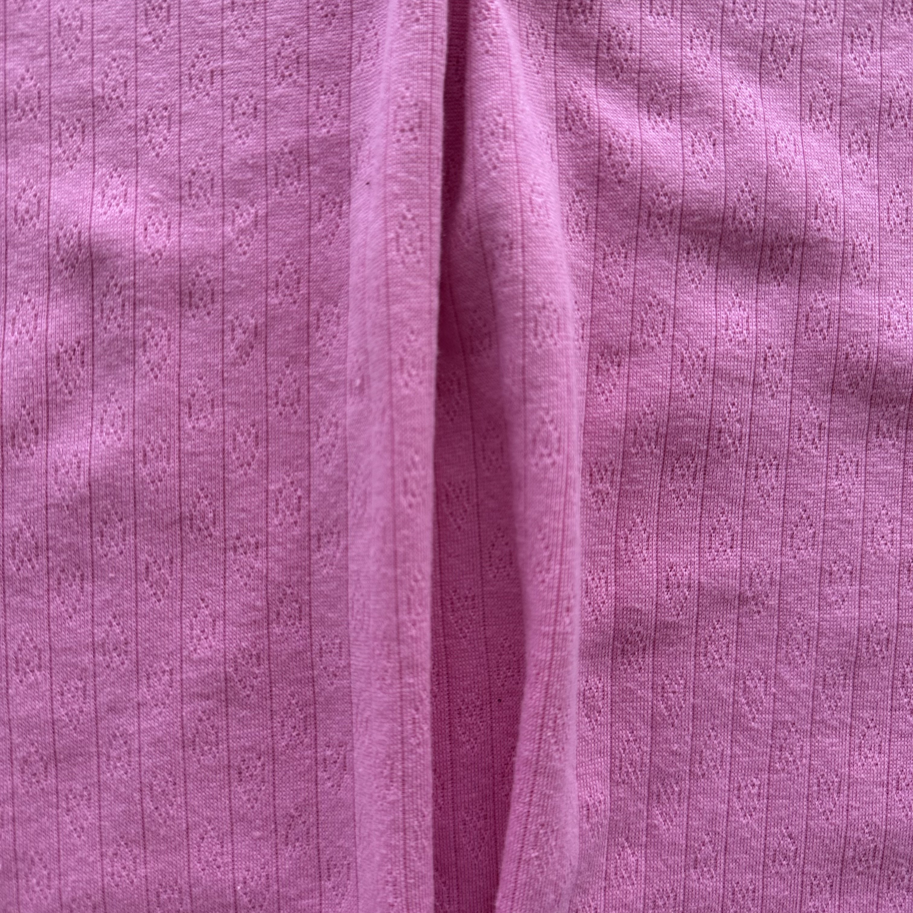 GOTS certified fabric knitted organic cotton rib pointelle