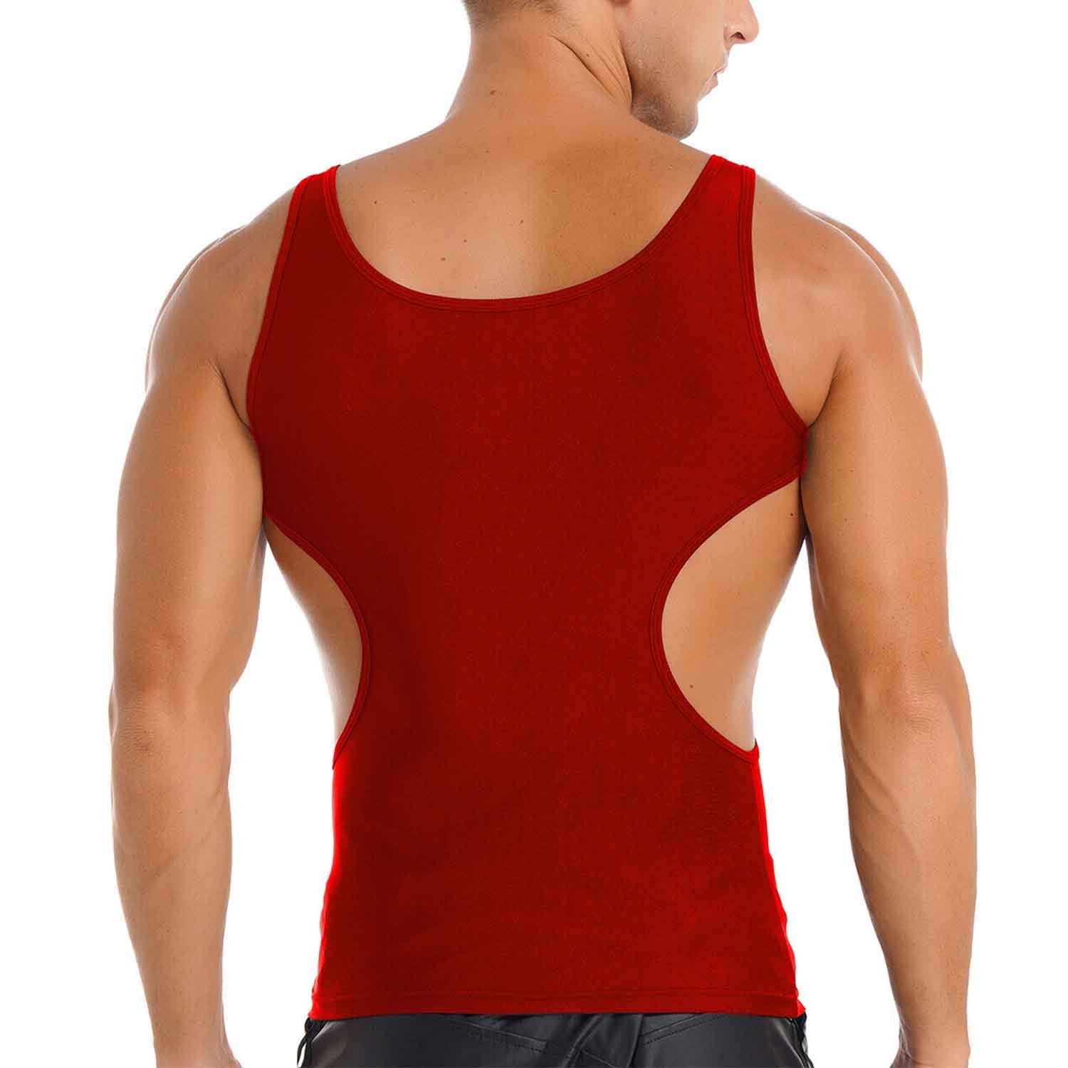Shinesia Custom Tank Top Cotton Knit Ribbed Tank Top Sexy Cutout Fitness Muscle Gym Wear Sleeveless T-Shirts