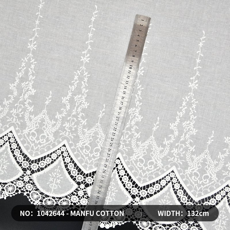 high quality 3d flower lace embroidered fabric Embroidered lace Trimming fabric