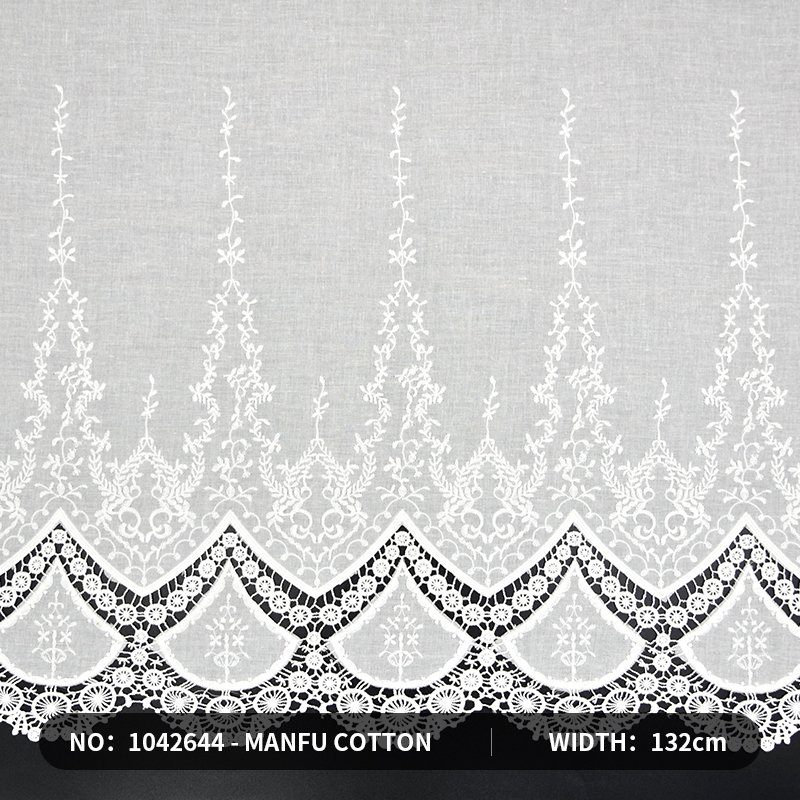 high quality 3d flower lace embroidered fabric Embroidered lace Trimming fabric