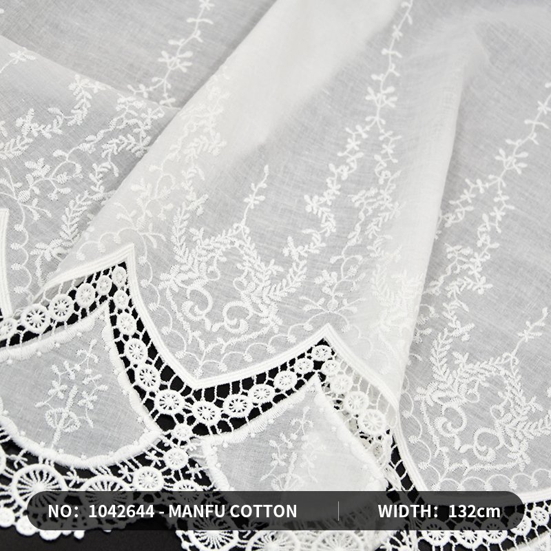 high quality 3d flower lace embroidered fabric Embroidered lace Trimming fabric
