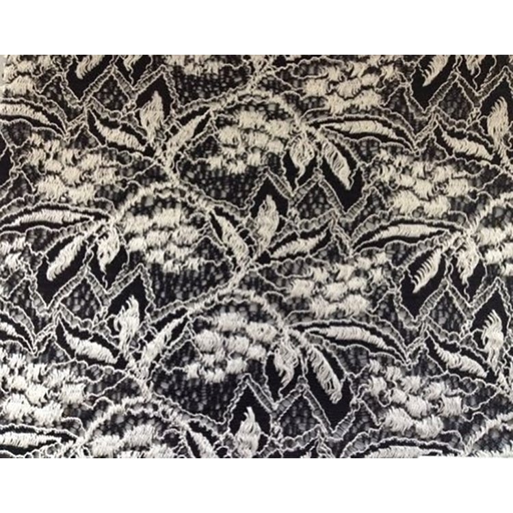 57/58" Raschel Solid Woven White Bridal Lace Fabric For Women