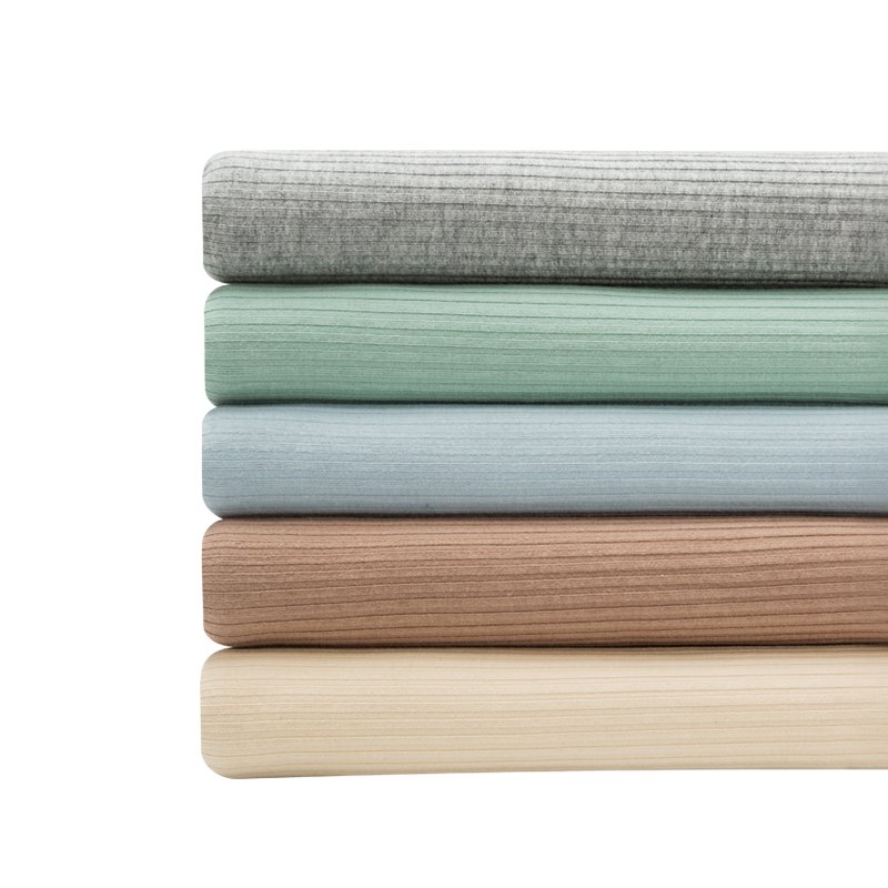 Winter Spring high quality four way stretch elastic solid color stretchy spandex 4*2 rib knit 220 gsm cotton t shirt fabric